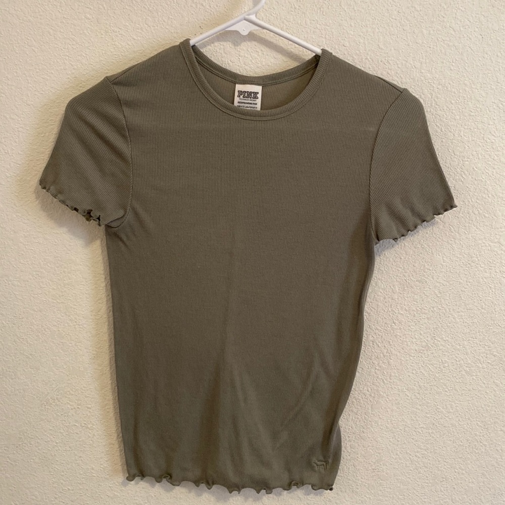 PINK brand green T-shirt. Size xs.